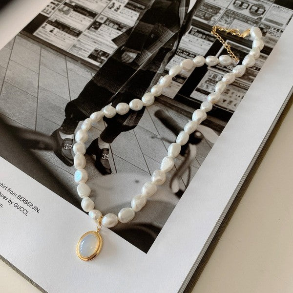 OPAL PEARL NECKLACE * Online only-ships from warehouse