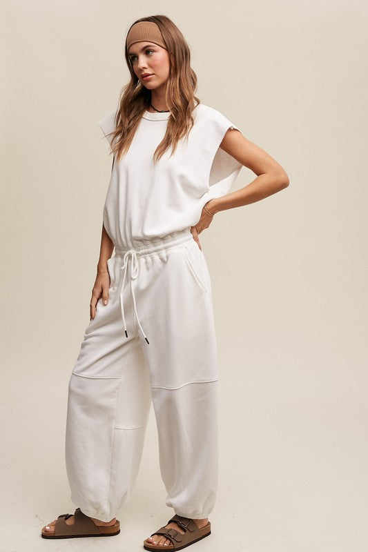French Terry Jogger Jumpsuit
