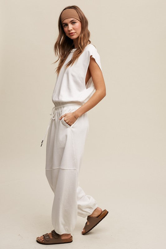 French Terry Jogger Jumpsuit