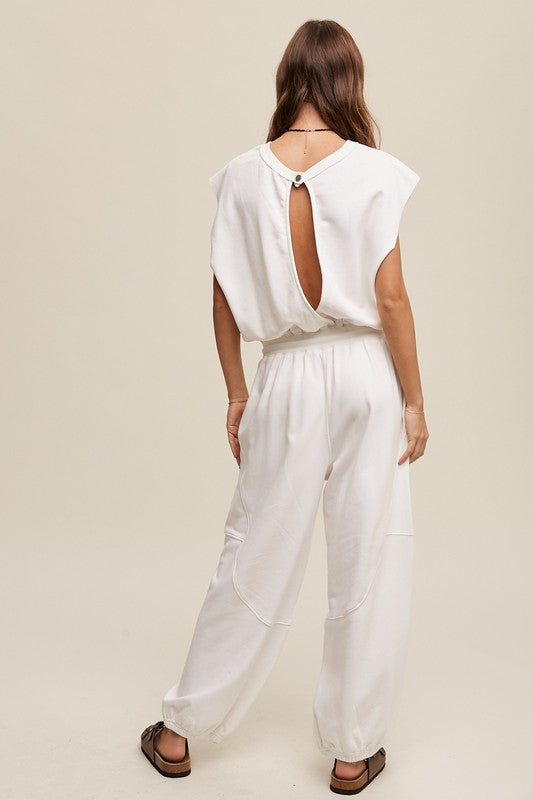French Terry Jogger Jumpsuit