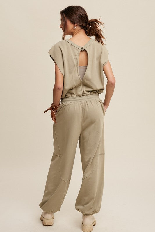 French Terry Jogger Jumpsuit