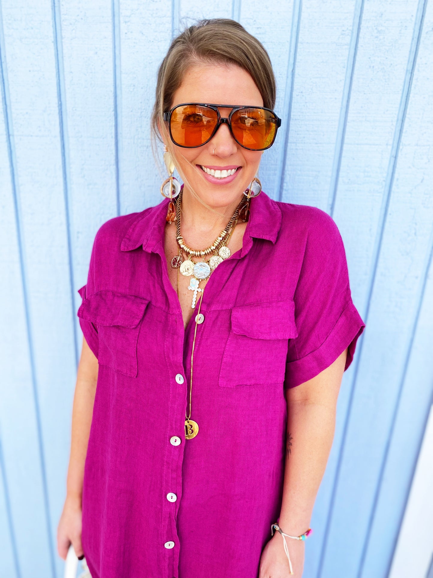 Erika Dress in Purple