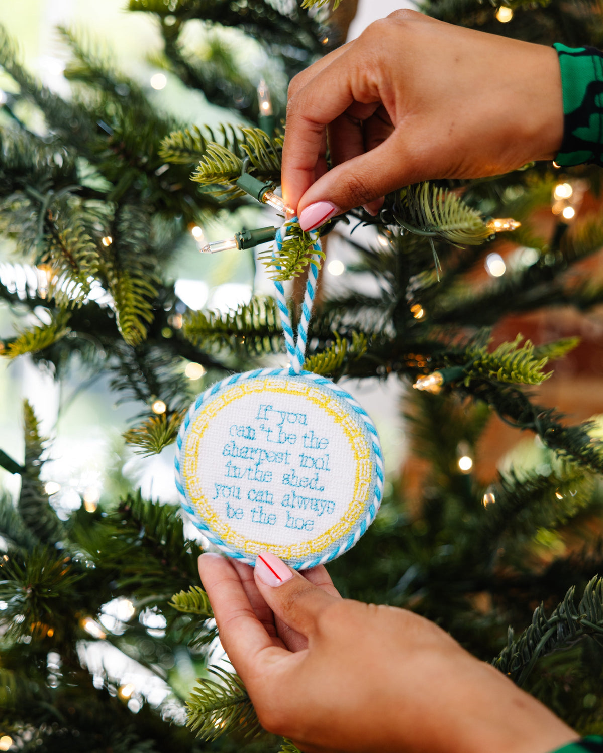 Needlepoint Ornament - Sharpest Tool