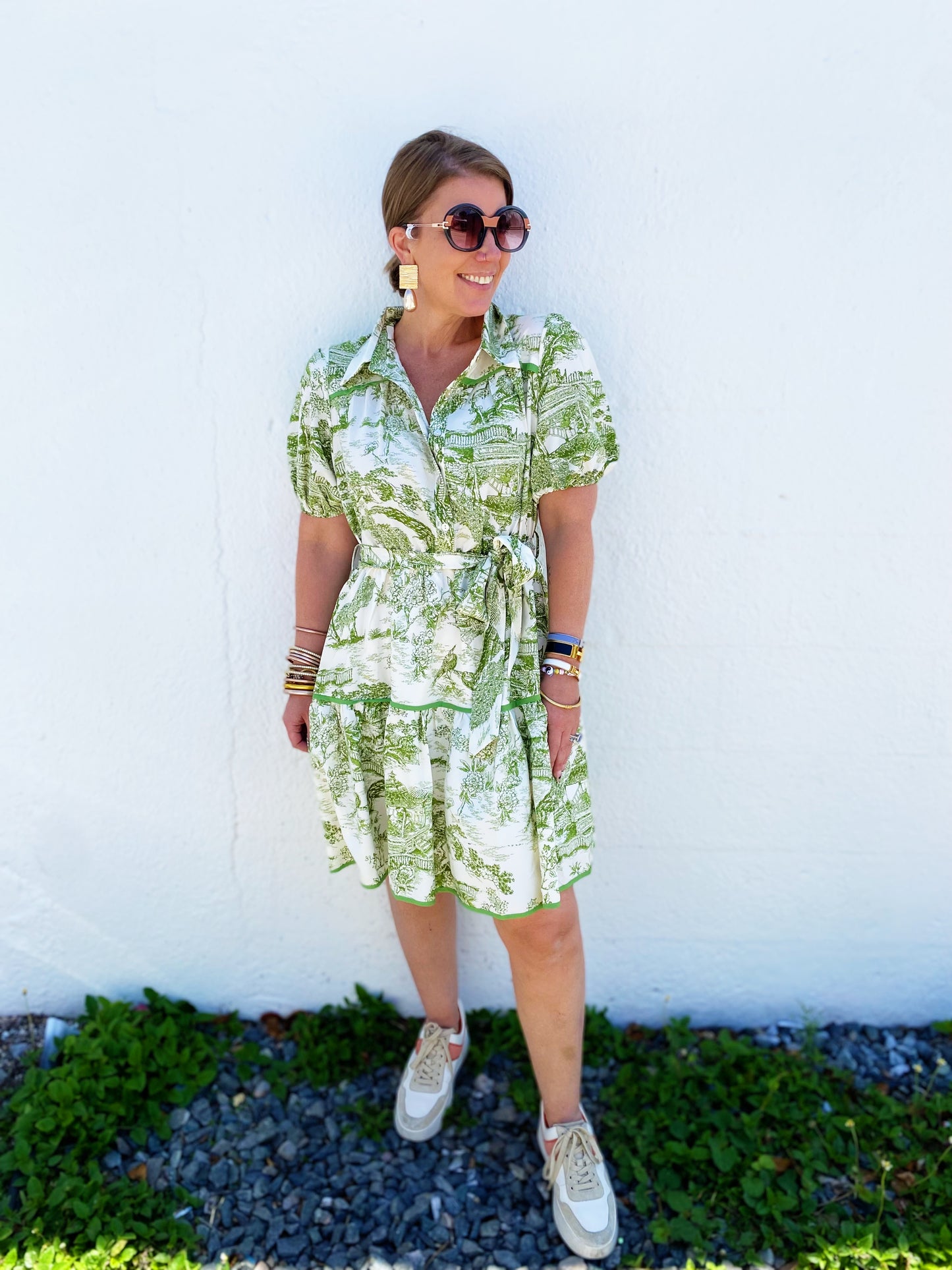 Woven Printed Tiered Dress