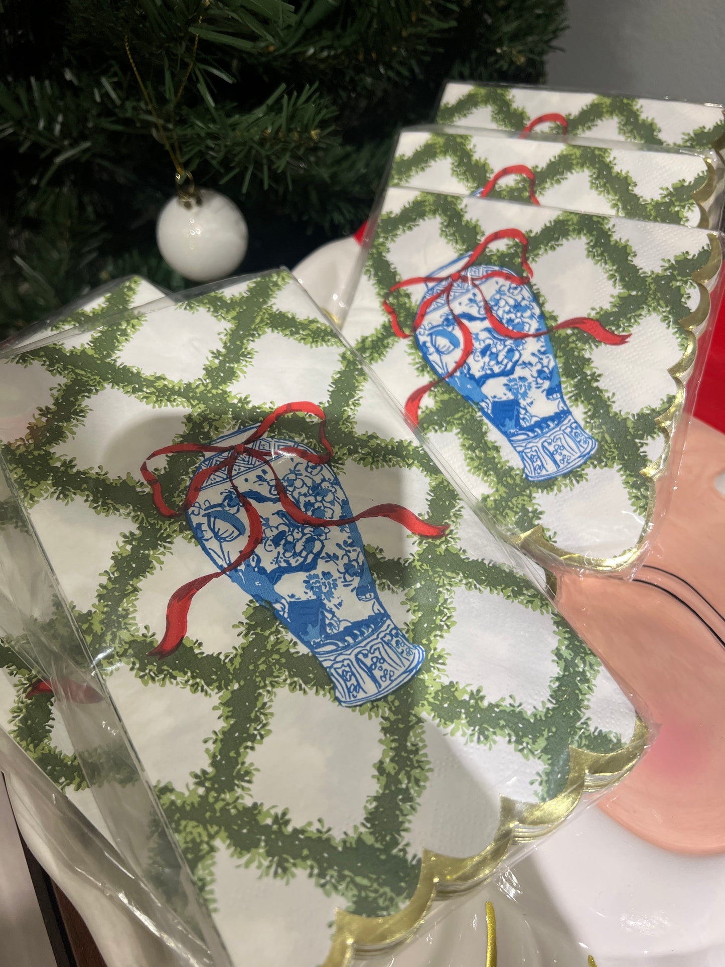 Poinsettias Paper Napkins *2 sizes