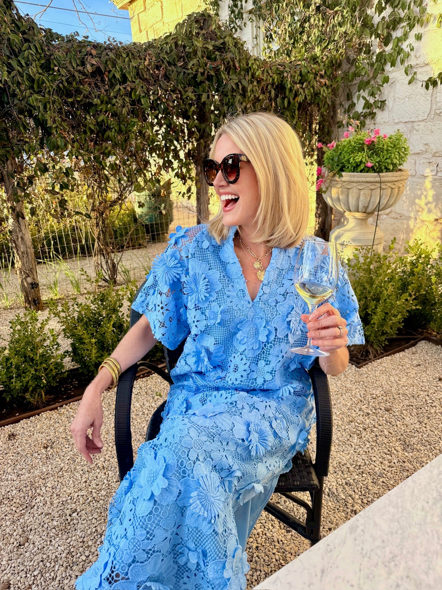 Leighton Maxi Dress - Blue Blossom