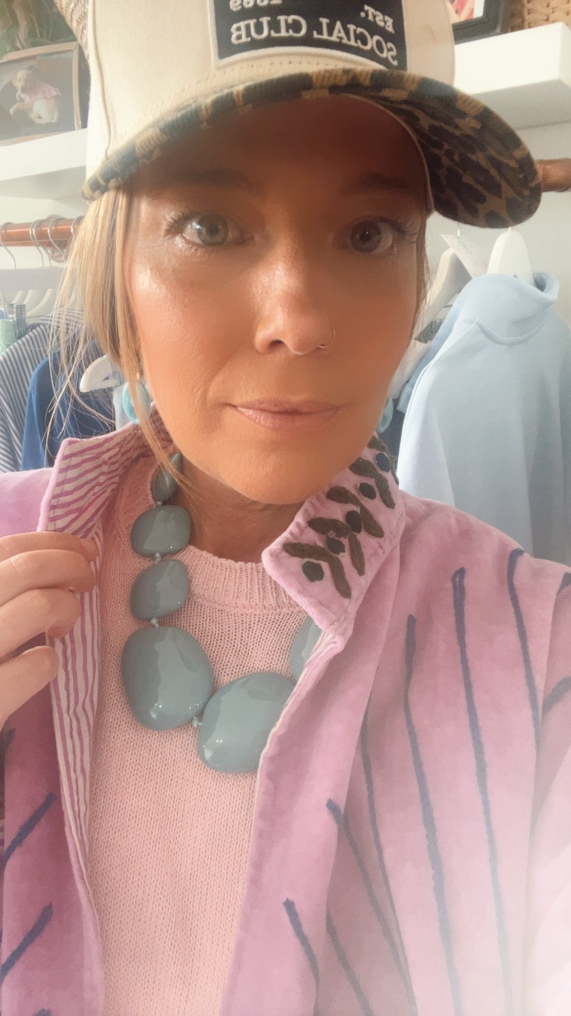 Charlotte Necklace in Blue *FINAL SALE
