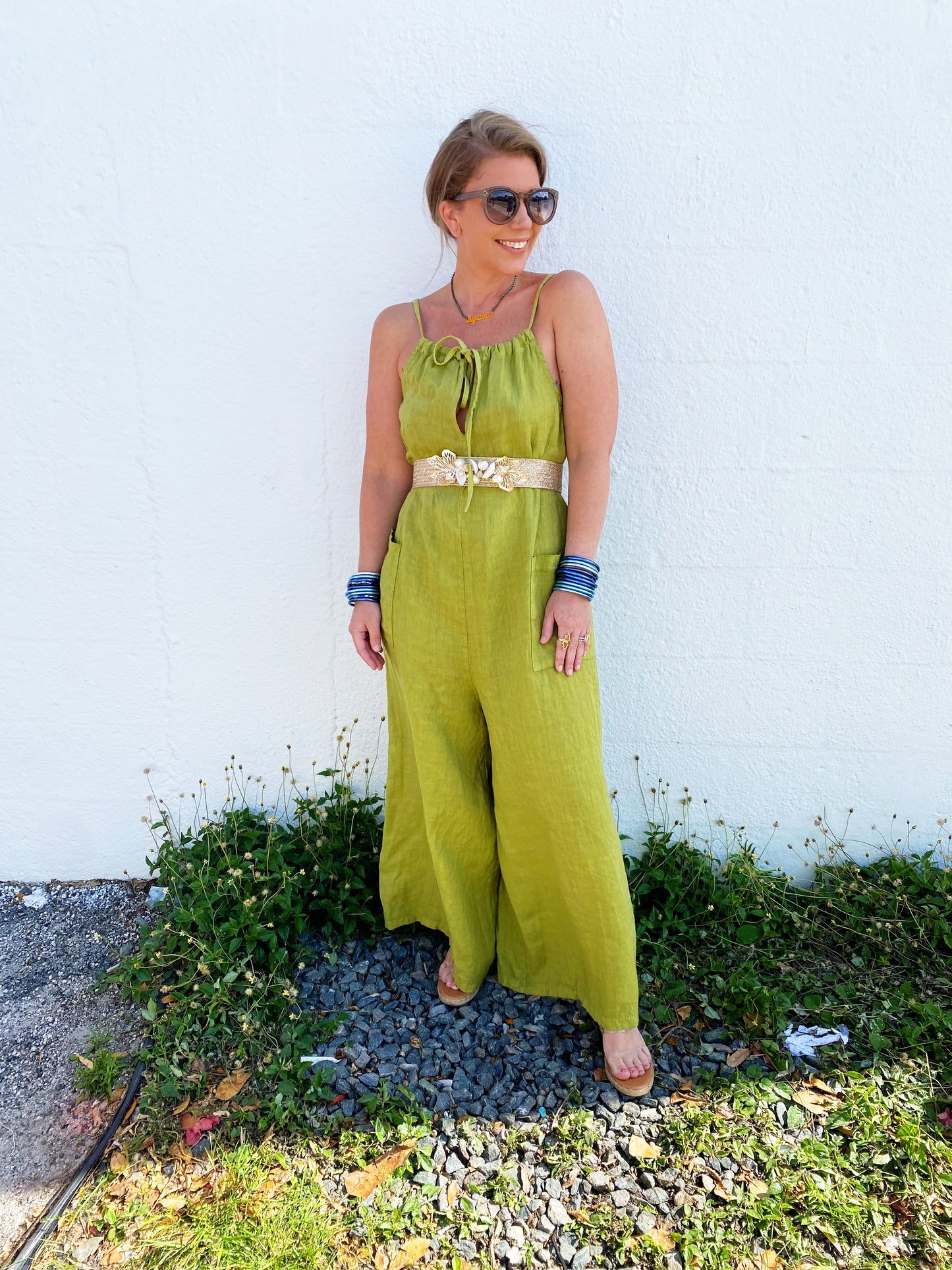 Crystal Jumpsuit in Green