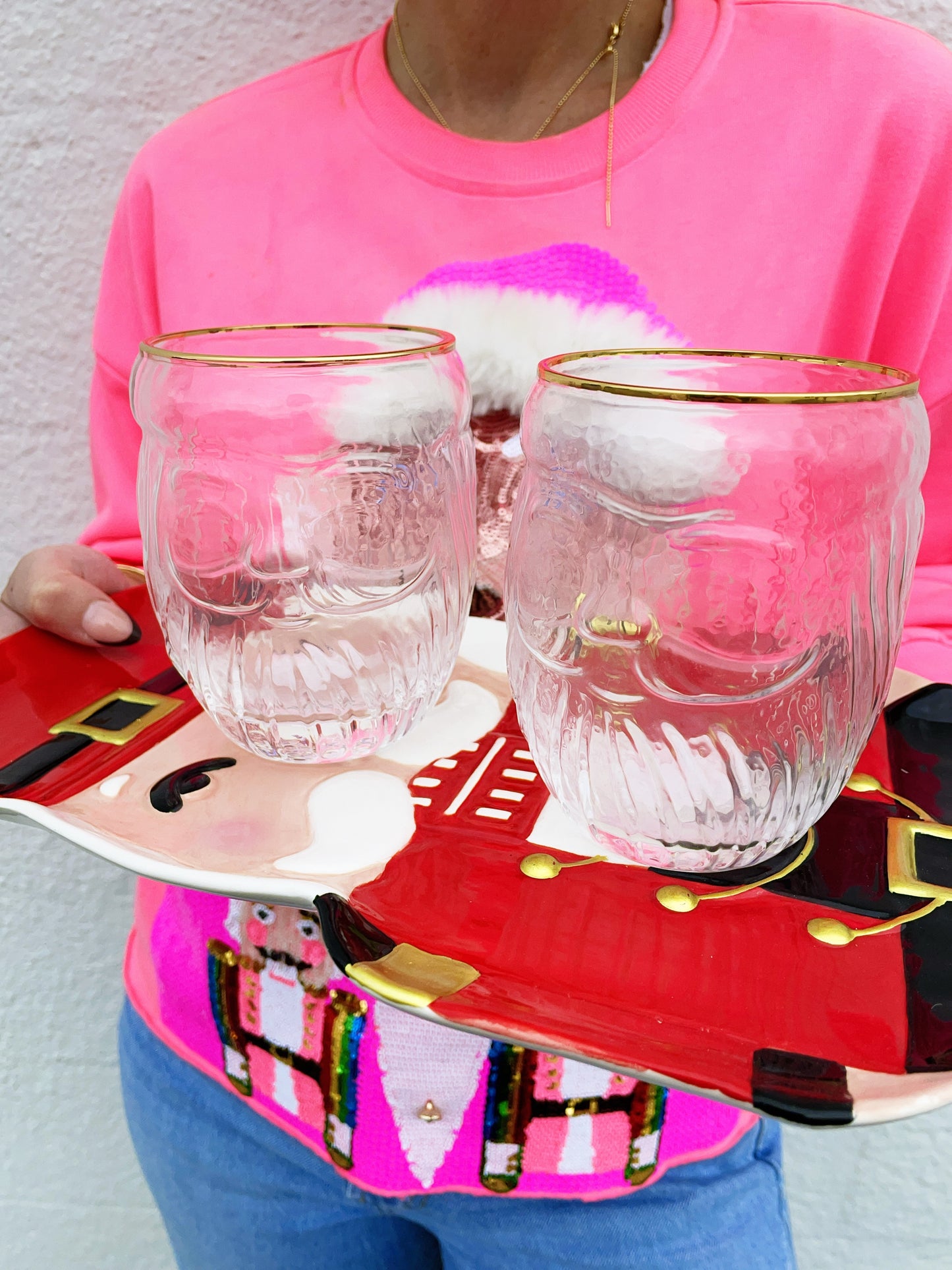 Santa Drinking Glass