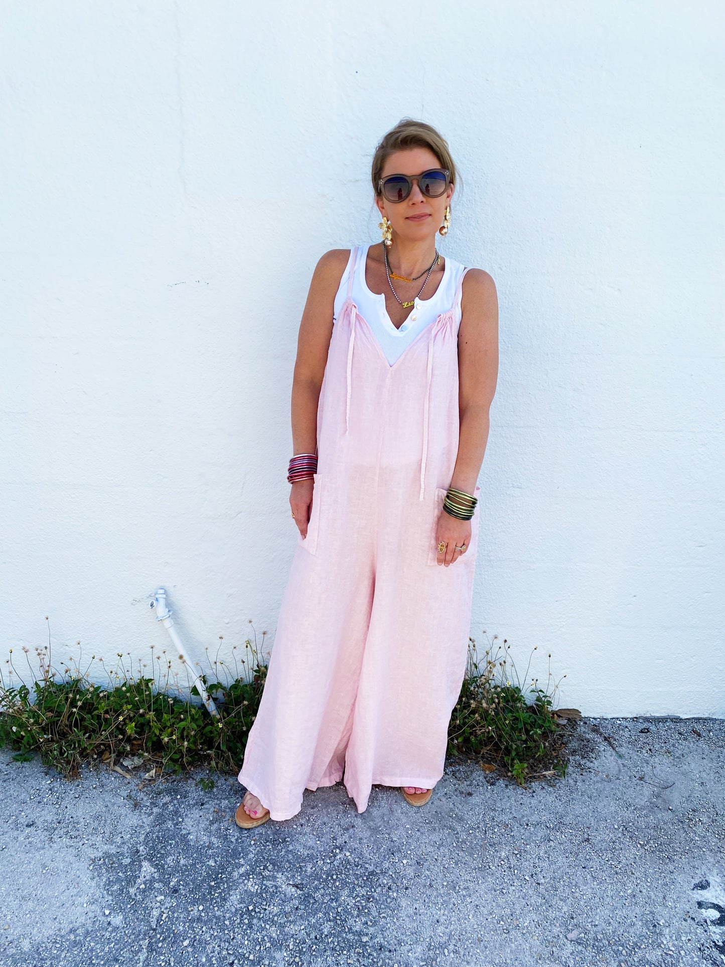 Crystal Jumpsuit in Pink