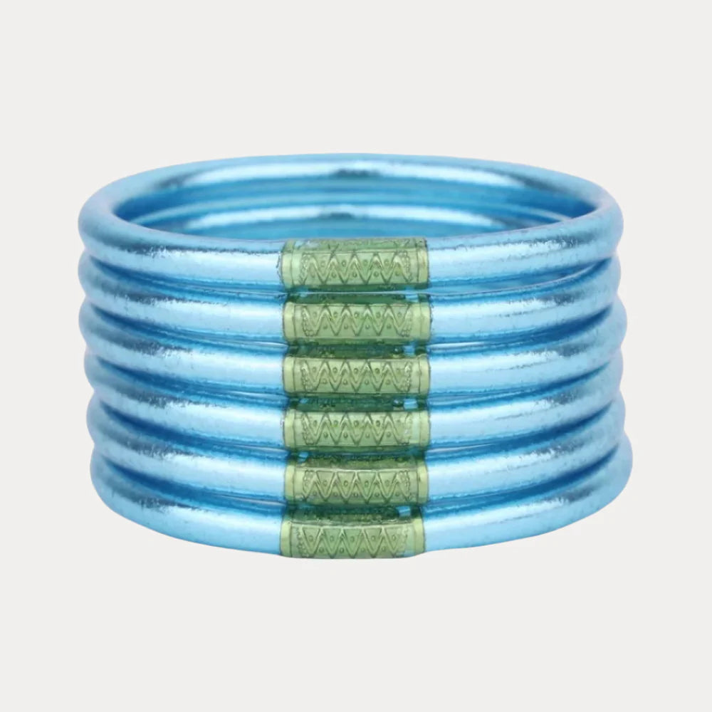 Azure All Weather Bangles Set of 6