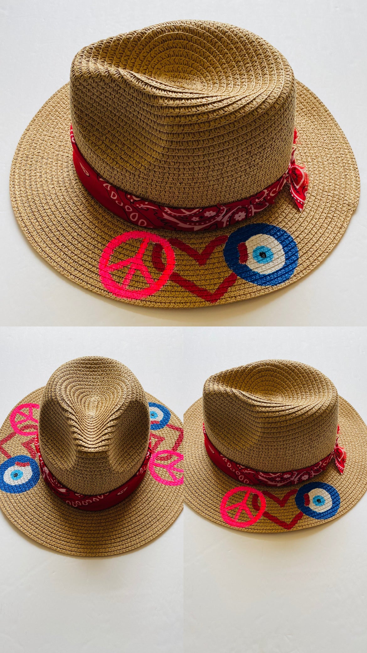 Eye hope for peace and love *one of a kind-hand painted