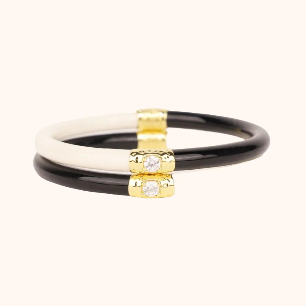 BLACK/IVORY YIN & YANG ALL WEATHER BANGLES® (AWB®)