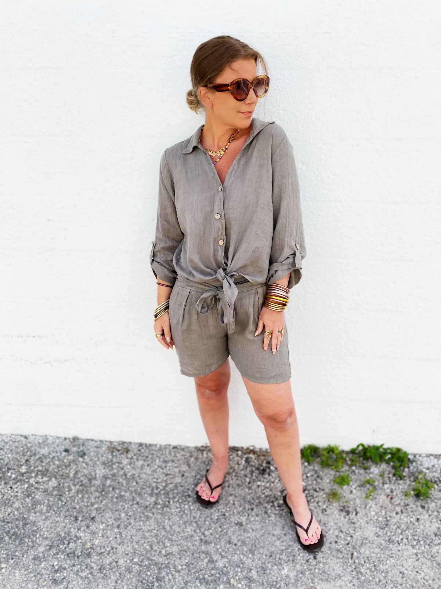 Angela Tie Waist Shirt
