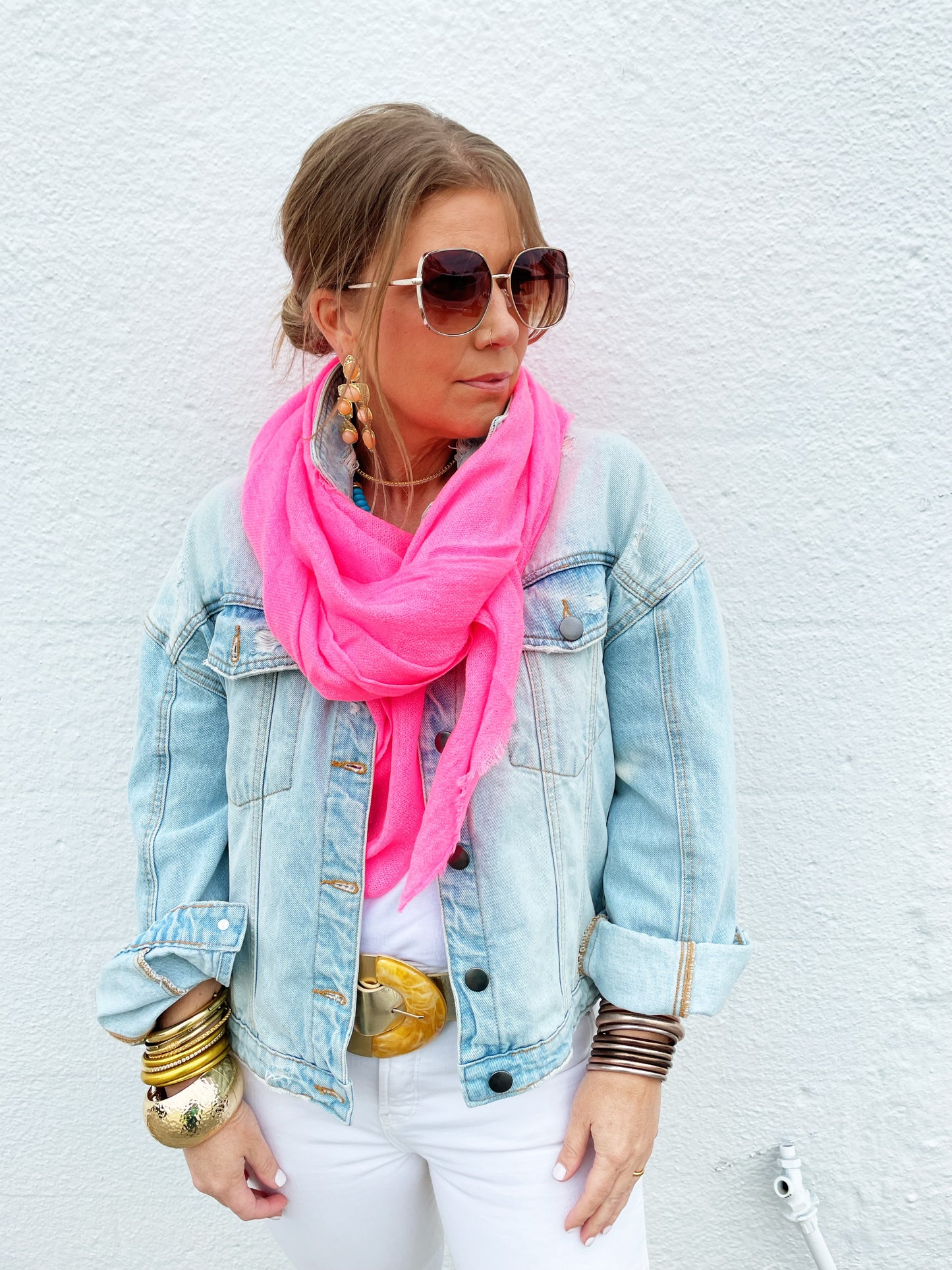 Neon Pink Scarf