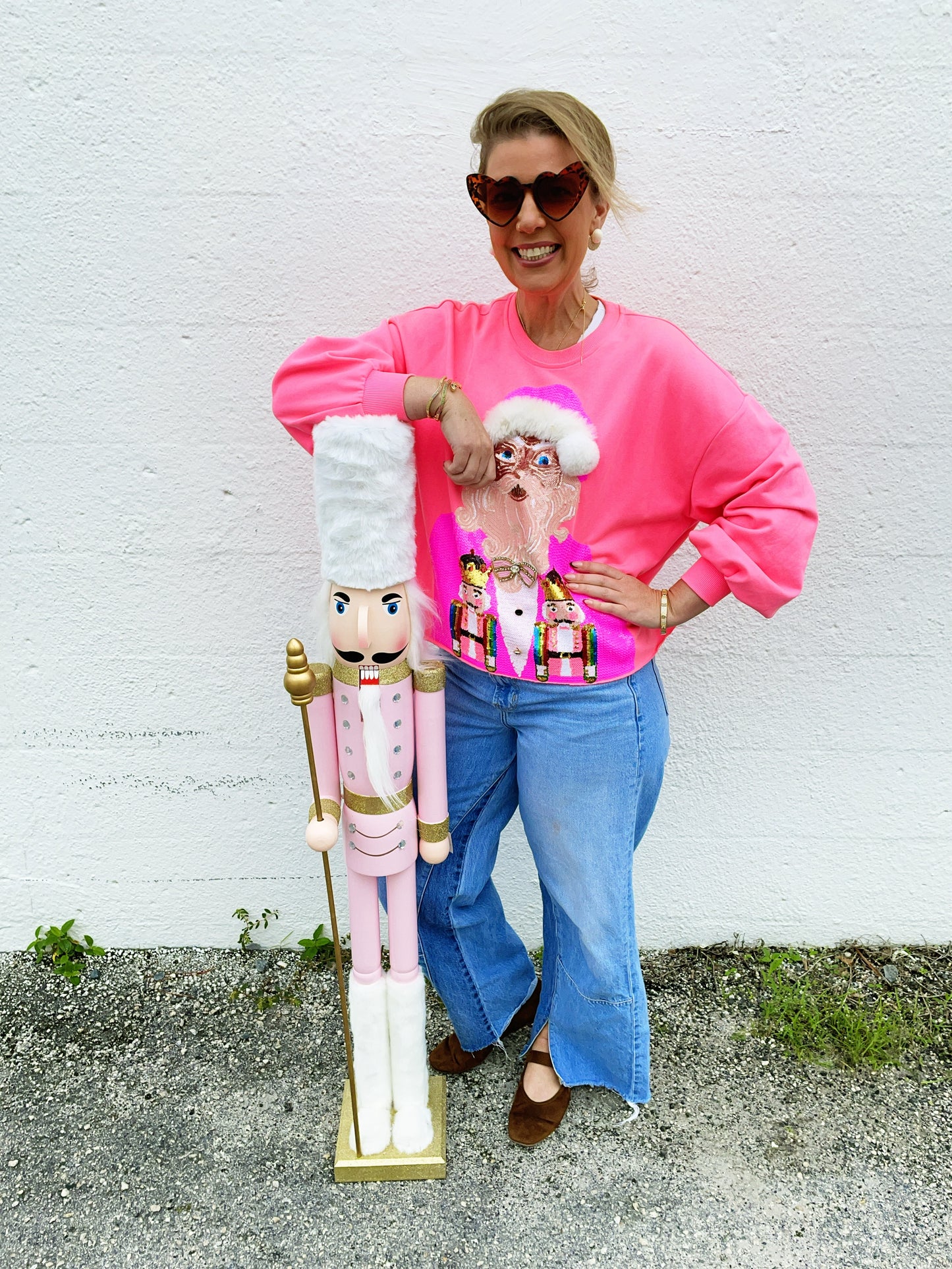 Pink 4ft Nutcracker- not available for shipping- in store pick up only