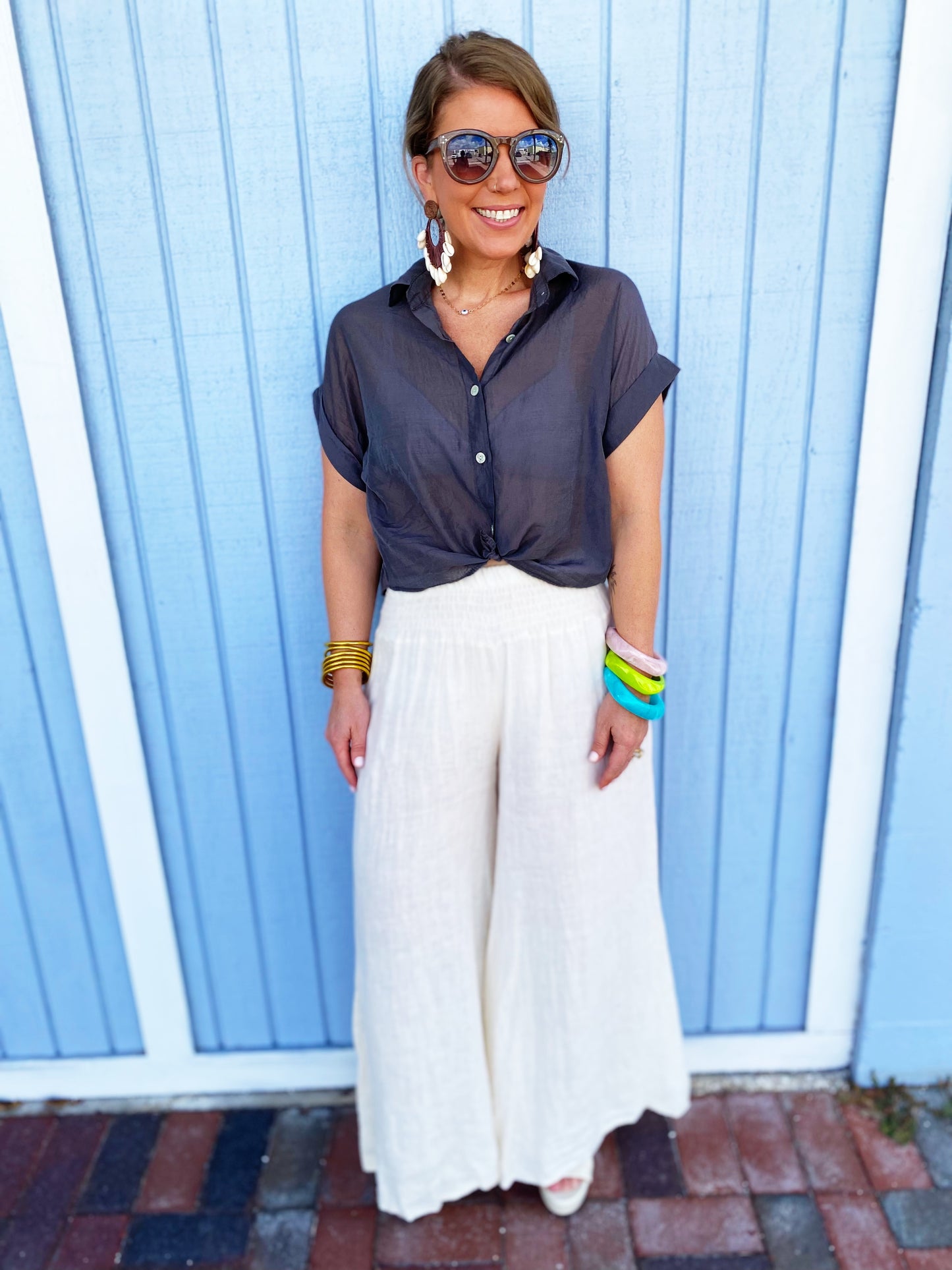 Shelby Tie Top - Multiple Colors