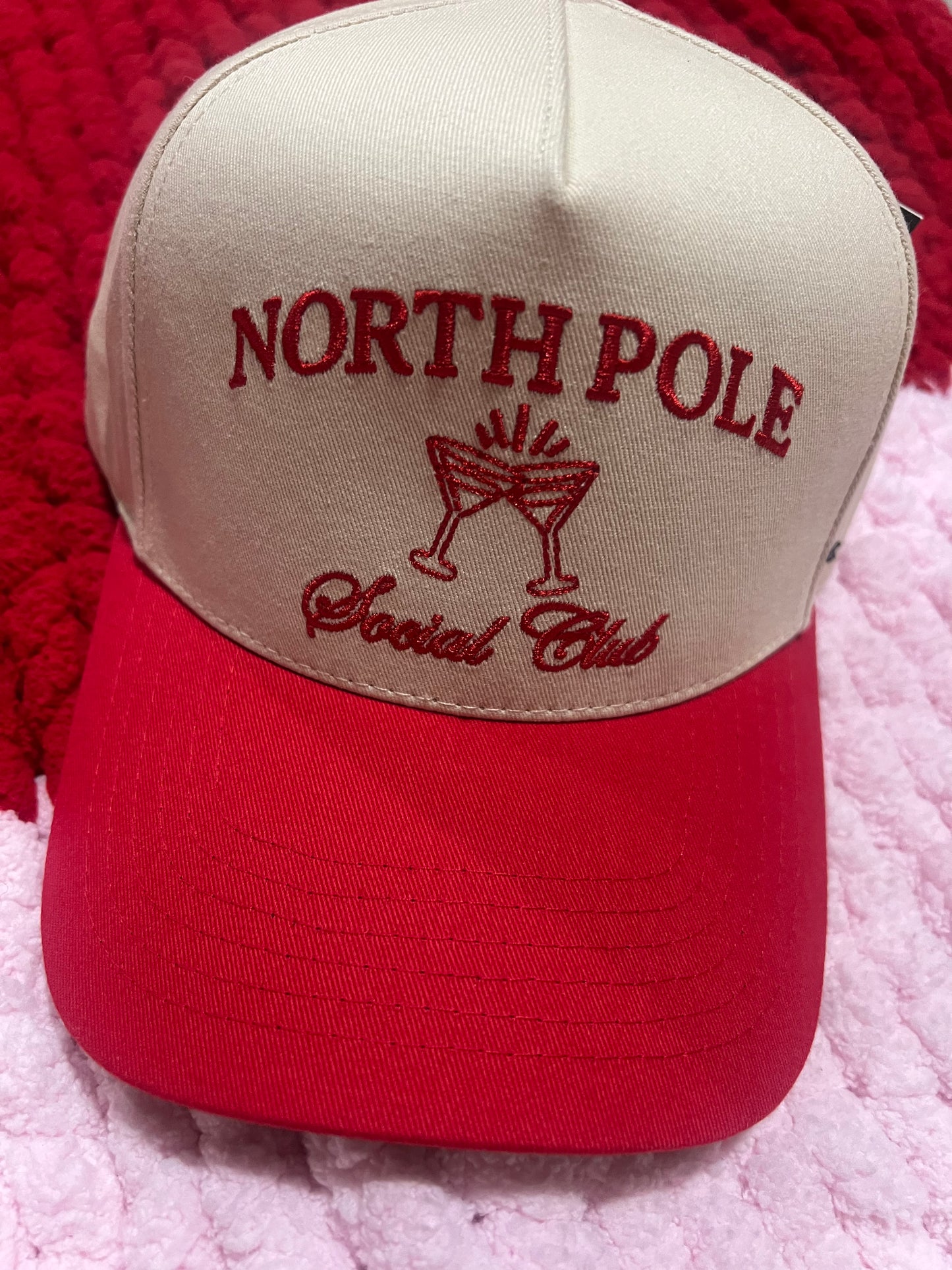 North Pole Social Club Hat (2 color ways)