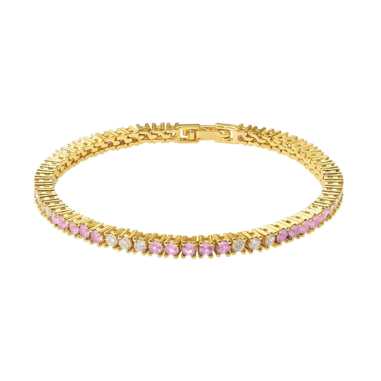 Josephine Light Pink Tennis Bracelet