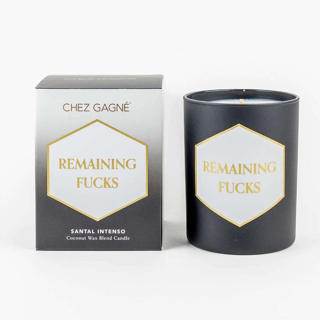 Remaining Fucks - Painted Candle in Gift Box