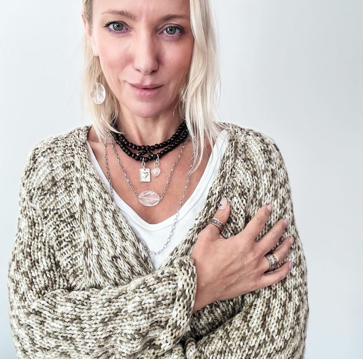 I Am Strong Heart Wood Boho Wrap Bracelet/Necklace