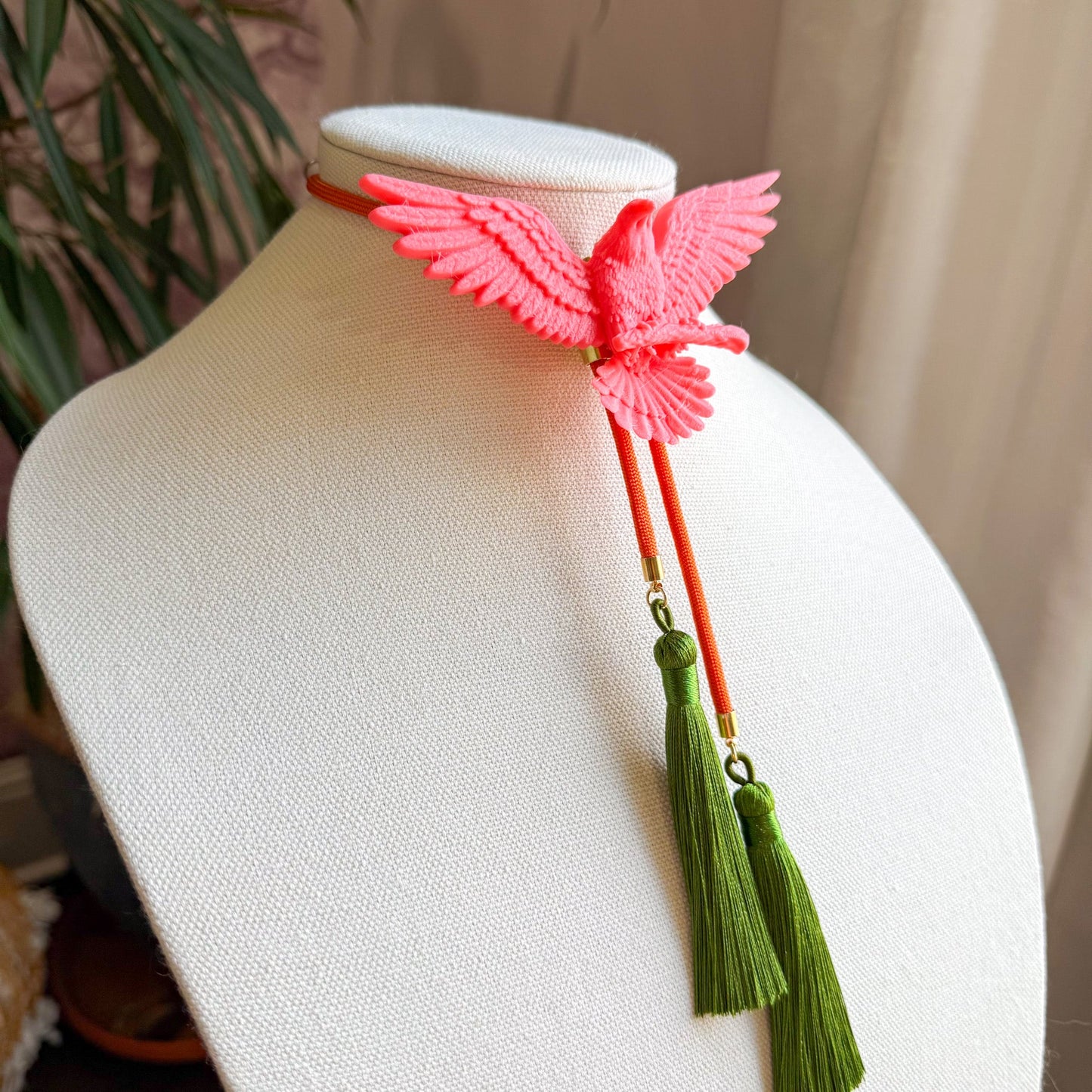 Eagle Bolo Flamingo Pink with Solar Orange & Olive