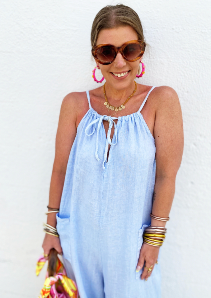 Crystal Jumpsuit in Blue