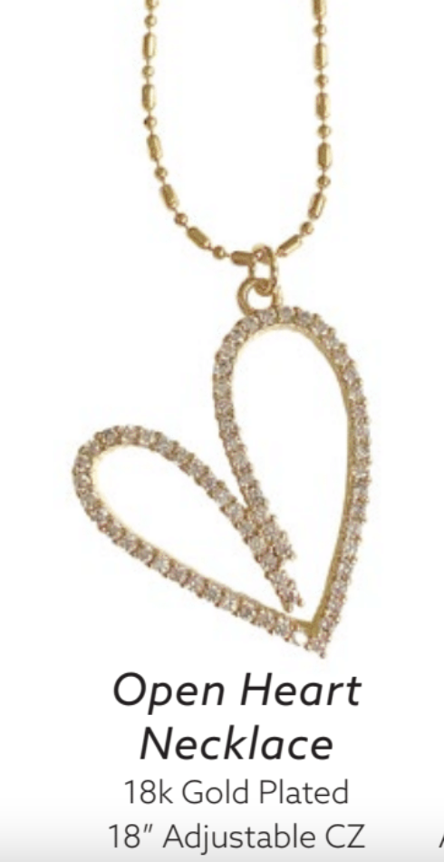 Open Heart Necklace