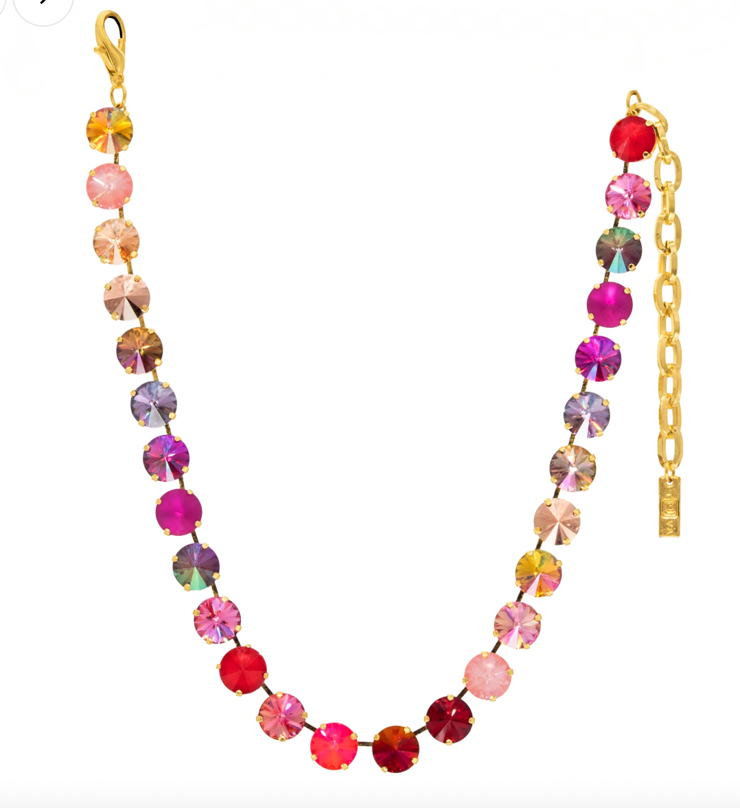 The Sofia Necklace in Flamingo Mix PREORDER