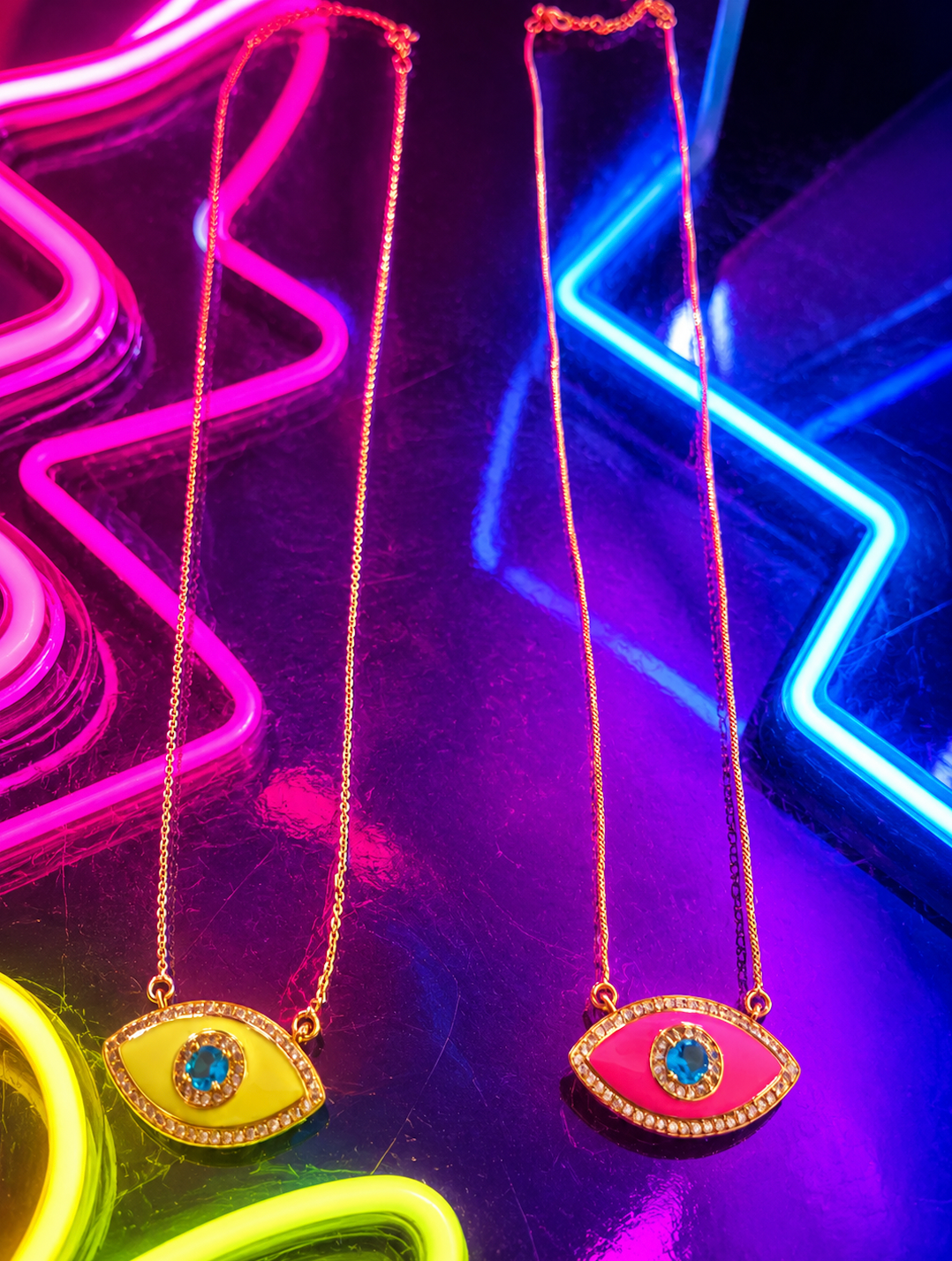 Evile Eye Neon Necklace