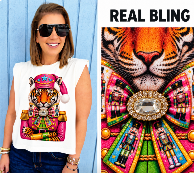 Christmas Tiger W "real" Bling -preorder