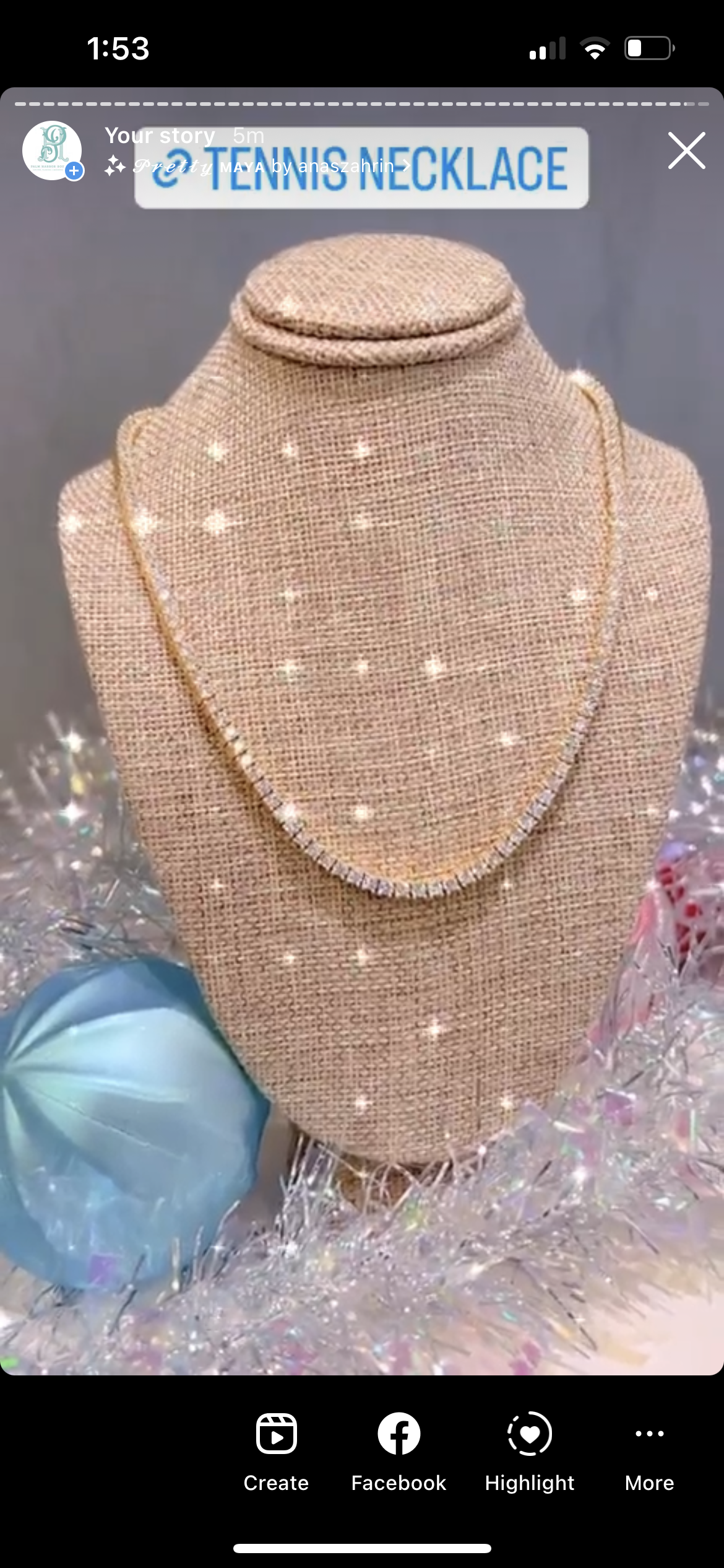 Tennis necklace