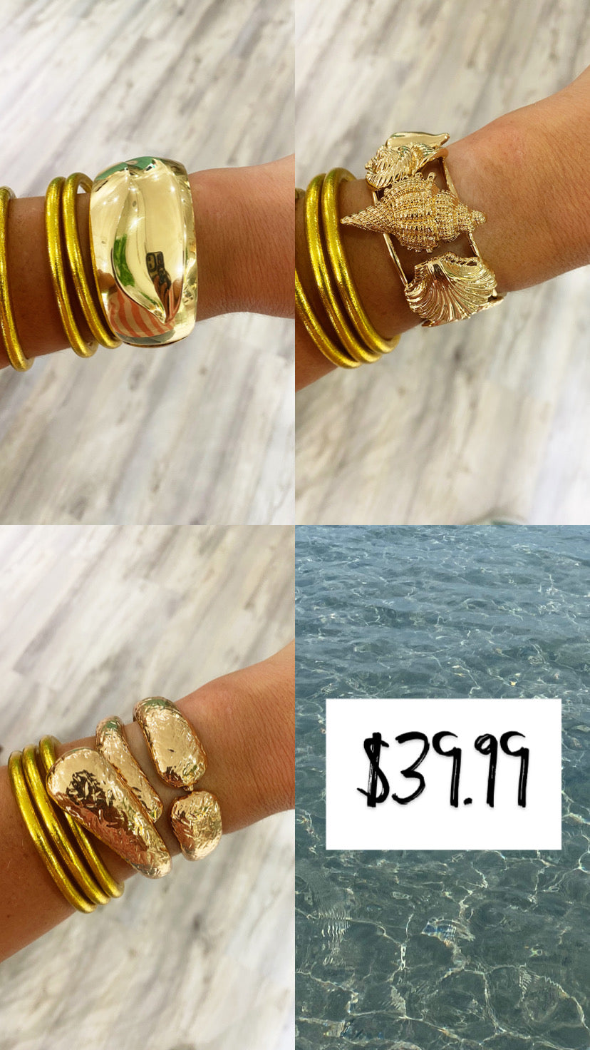 Gold Cuffs 3 Styles