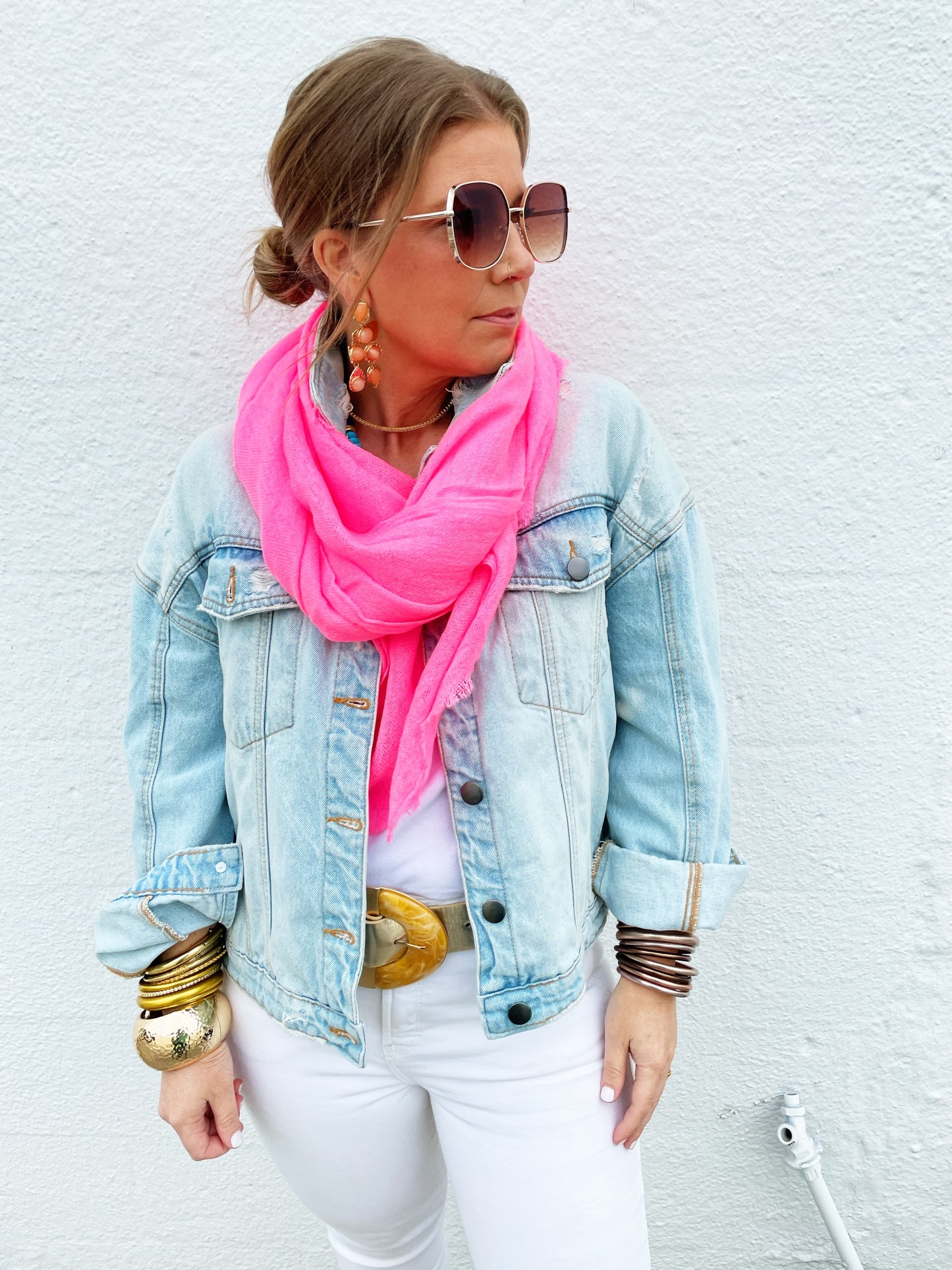 Neon Pink Scarf