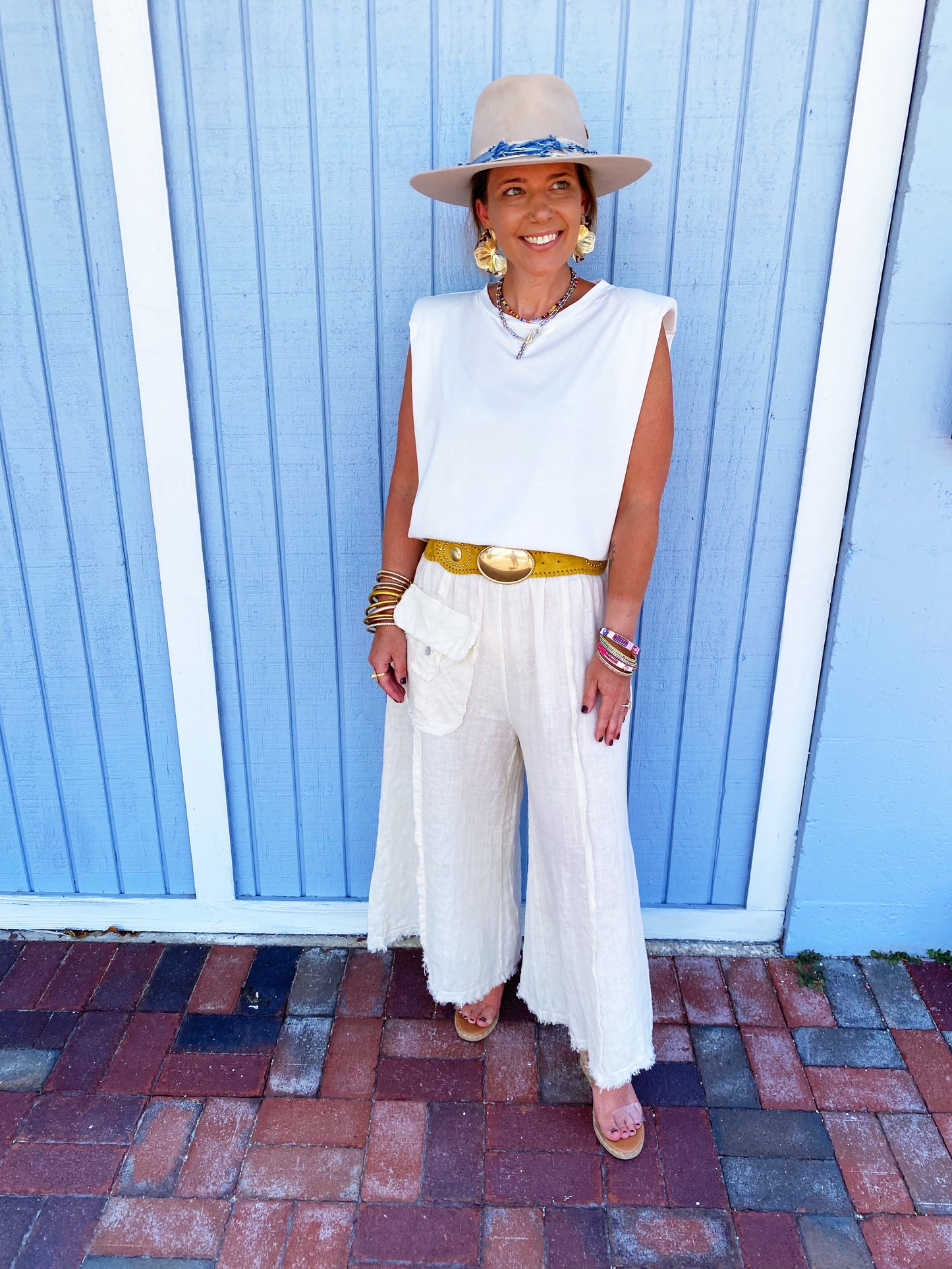 Melissa Linen Wide Leg Pant- 3 colors