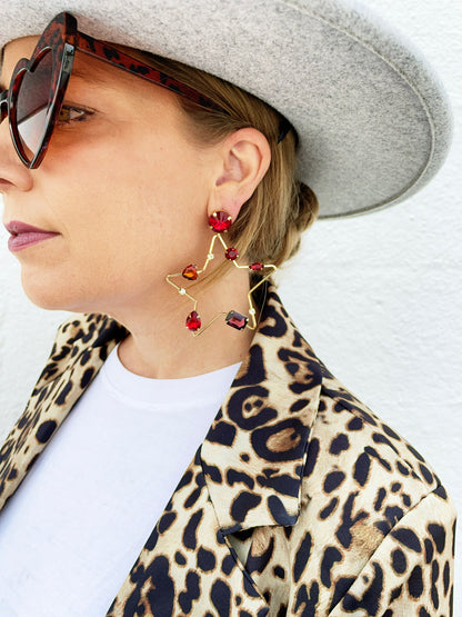 Sky Red Earrings