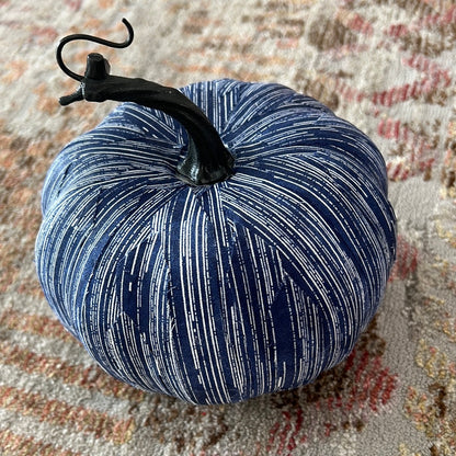 Blue & White Pumpkin Small