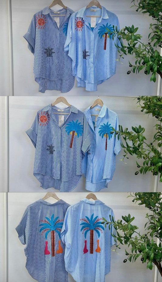 Ericka Top- Light Blue