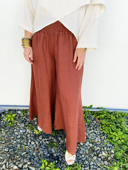 Maggie Pant in Deep Terrocata