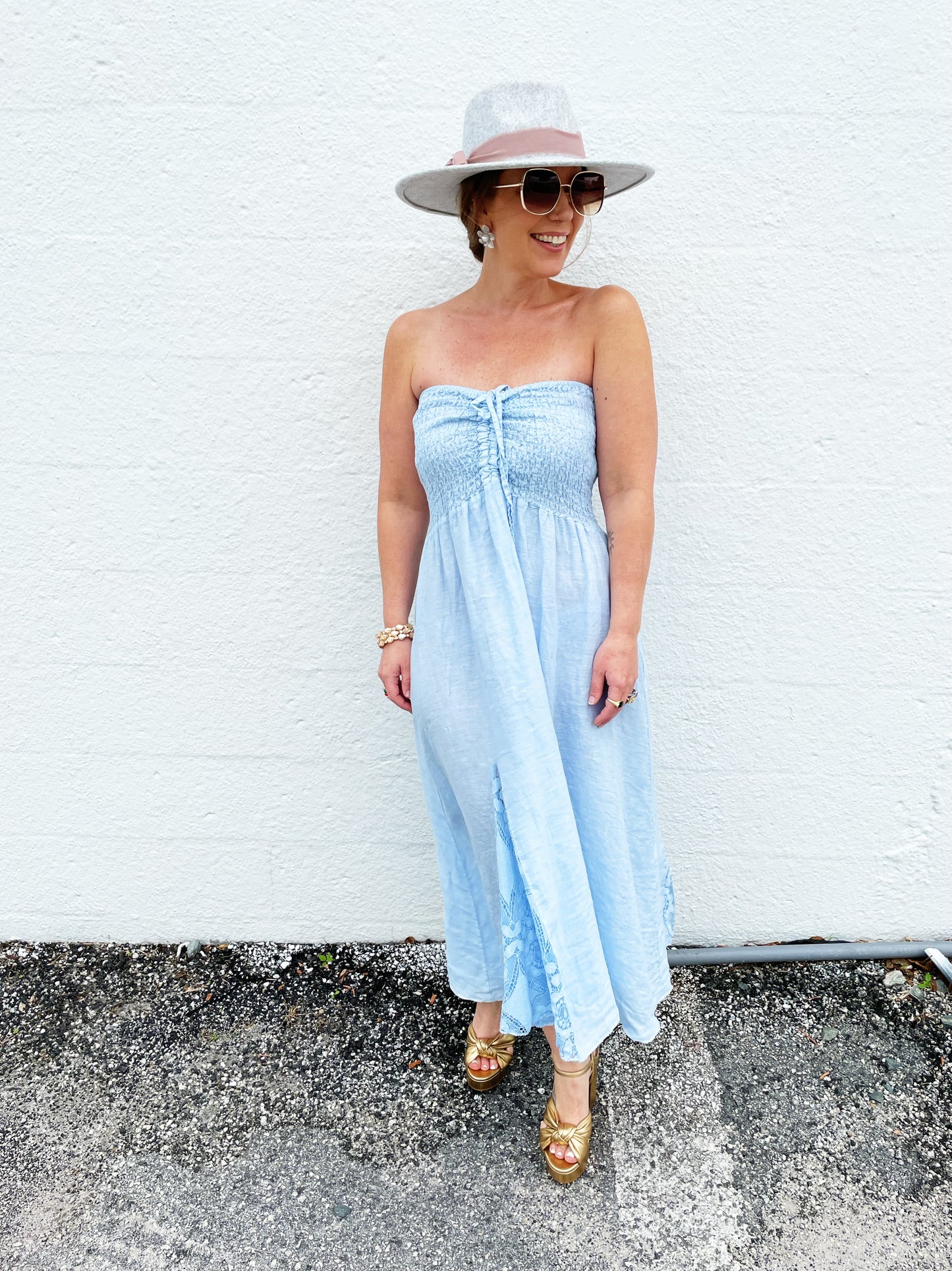 Casey Dress in Baby Blue