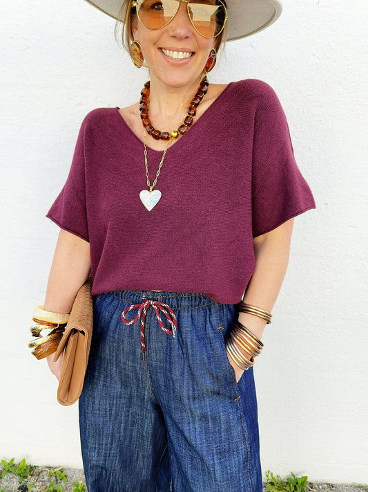 Sima Top in Merlot