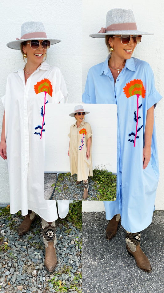 Onesize Soleil Shirt Dress - Multiple Colors