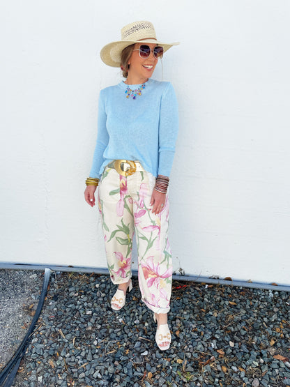 Floral Barrel Bottoms *FINAL SALE