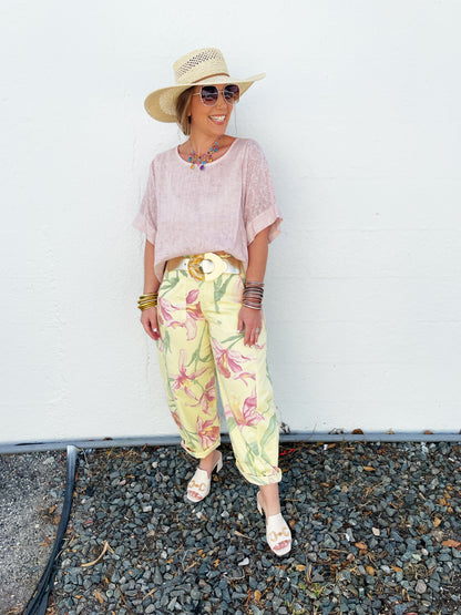 Floral Barrel Bottoms *FINAL SALE