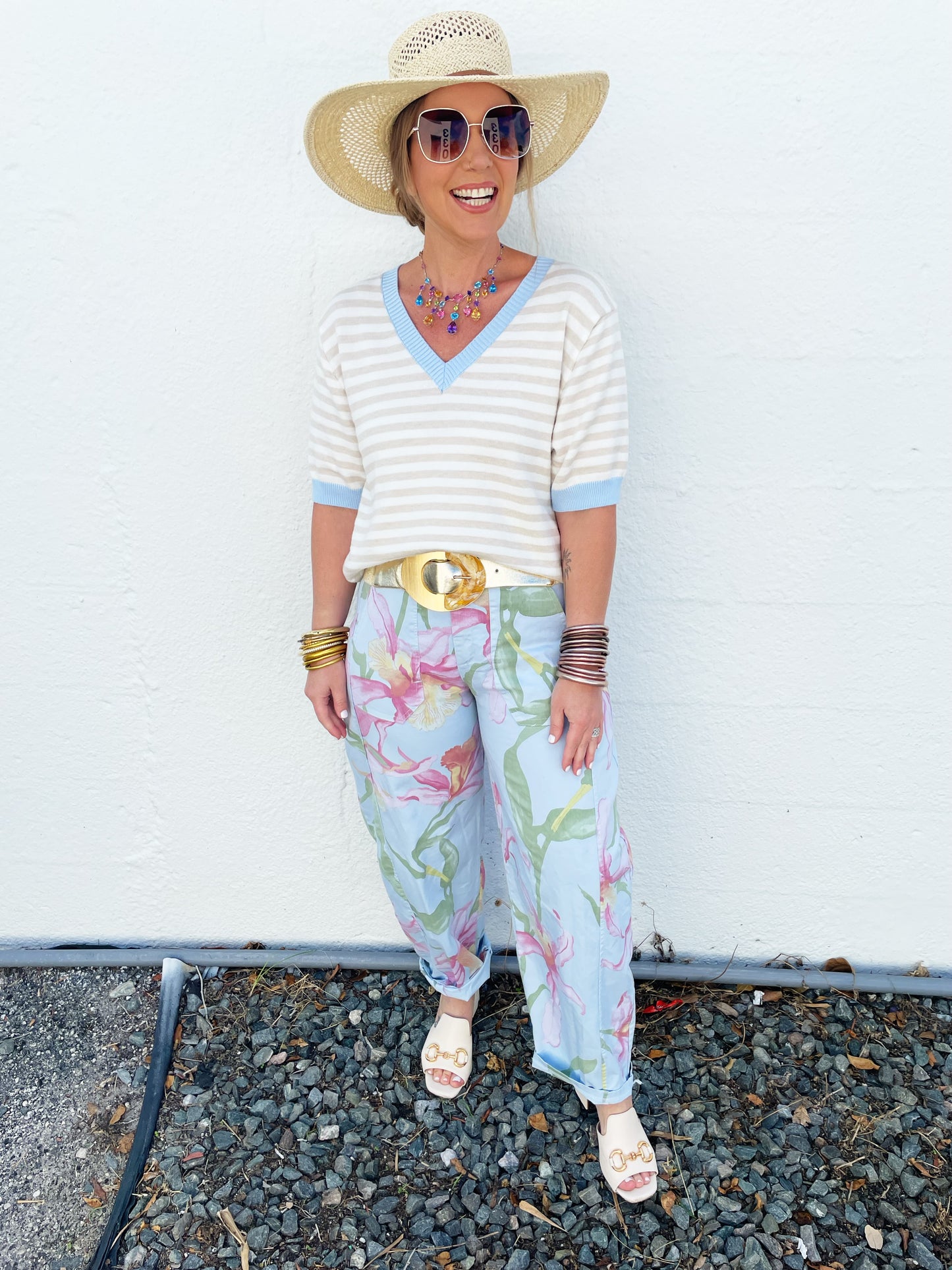 Floral Barrel Bottoms *FINAL SALE