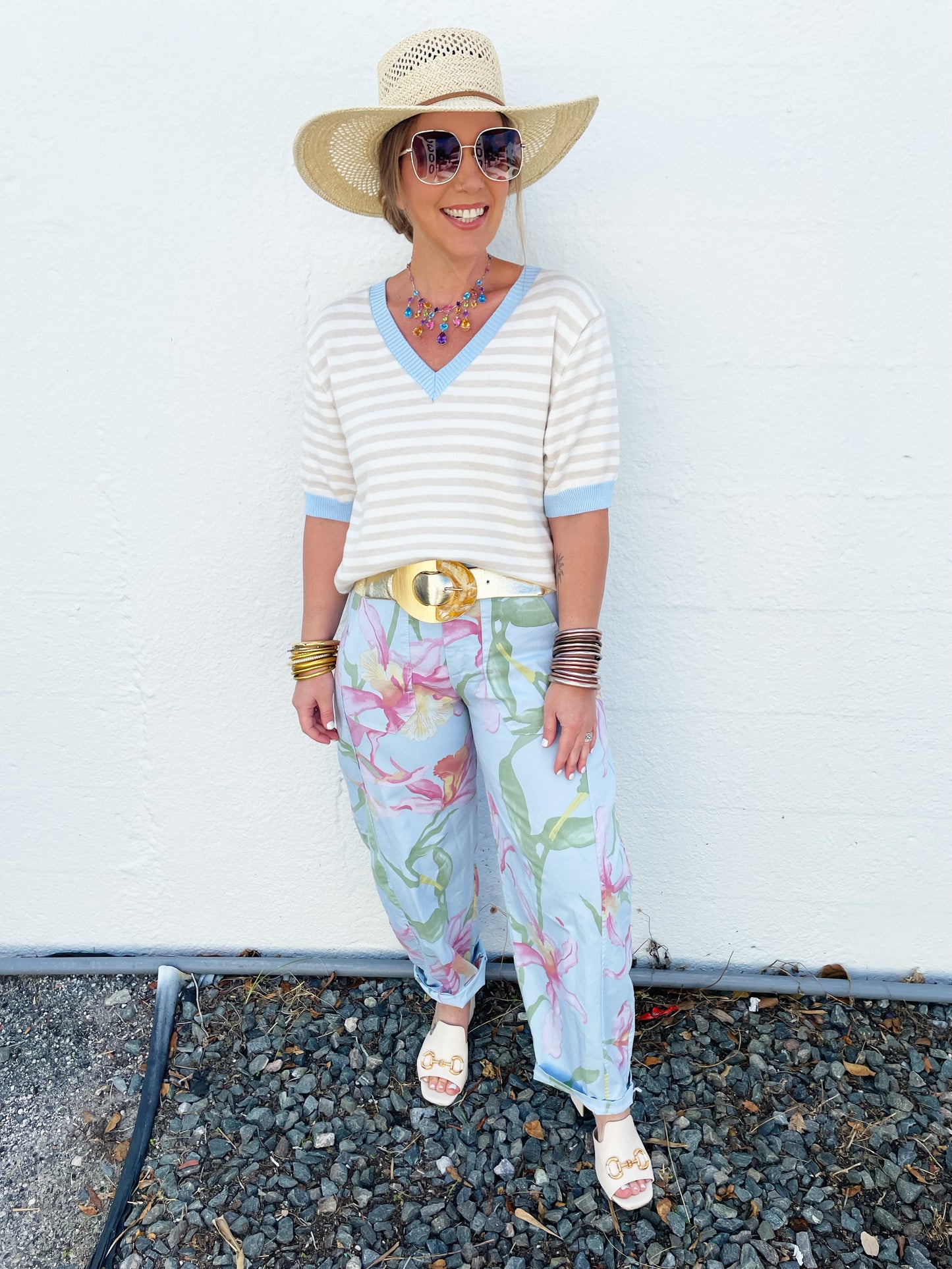 Floral Barrel Bottoms *FINAL SALE