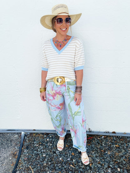 Floral Barrel Bottoms *FINAL SALE