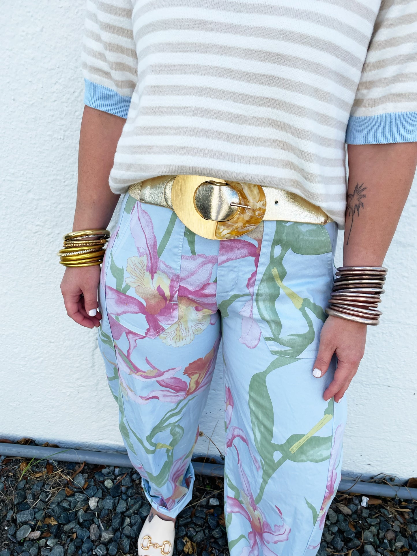 Floral Barrel Bottoms *FINAL SALE