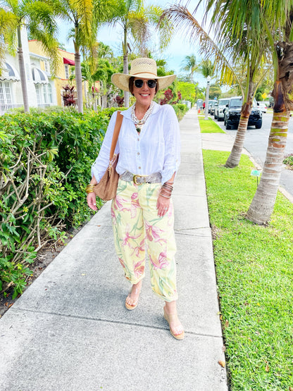 Floral Barrel Bottoms *FINAL SALE
