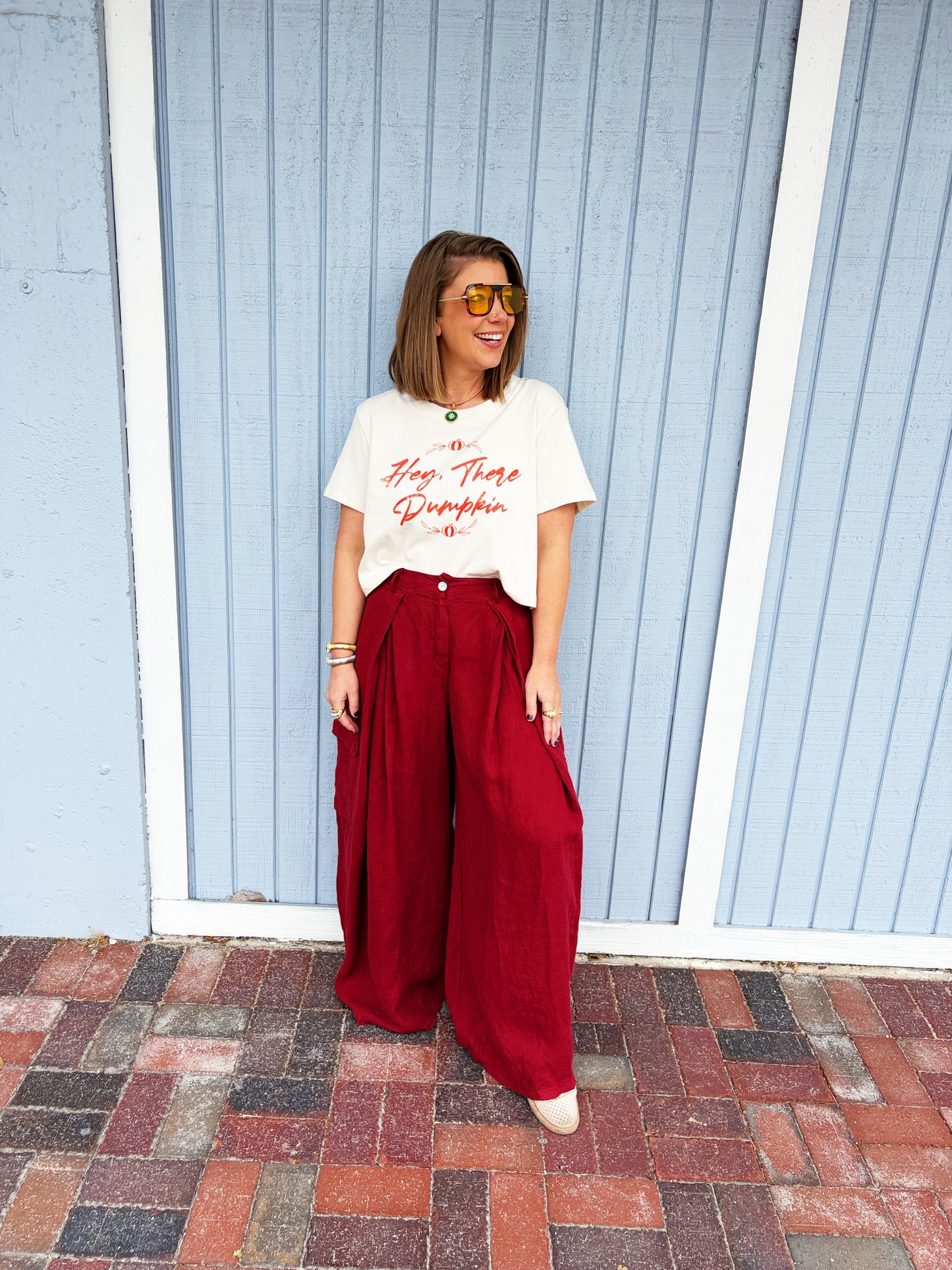 Linen Cargo Pants